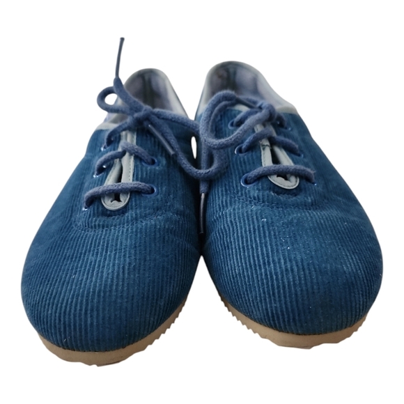 Vintage Nike Corduroy Sneakers Blue Lace-Up Shoes Women’s 6.5 - Picture 6 of 9